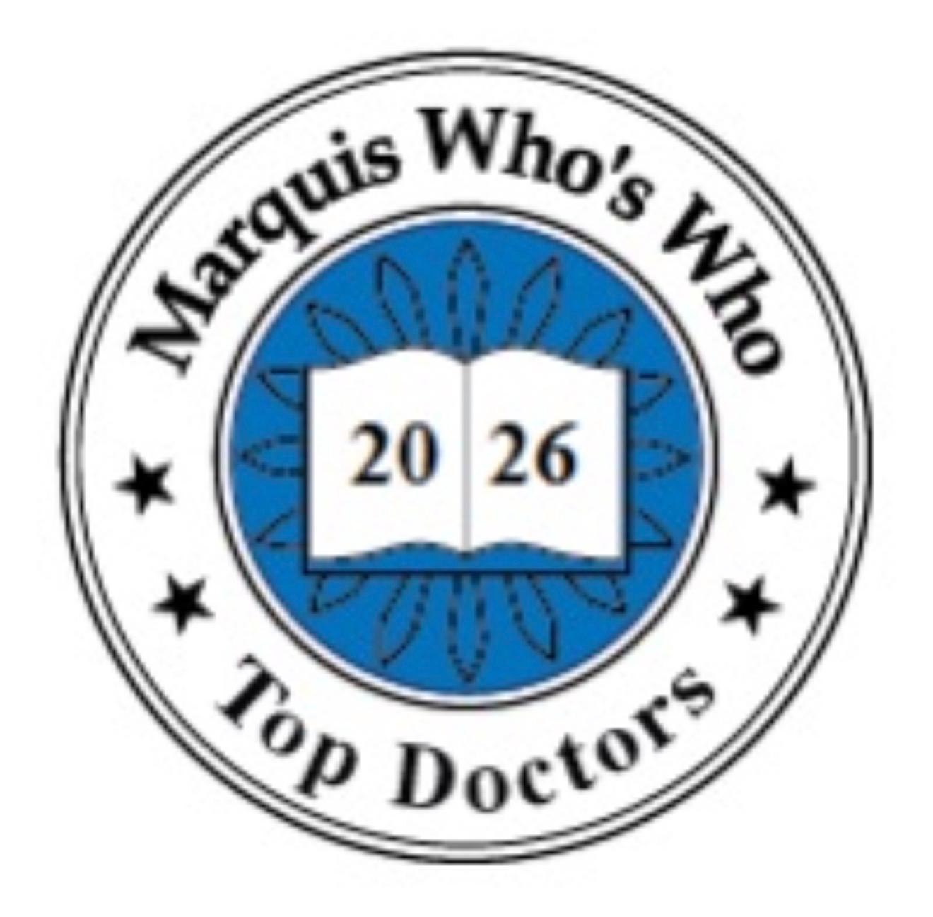 Marquis Who’s Who Top Doctors 2026 badge